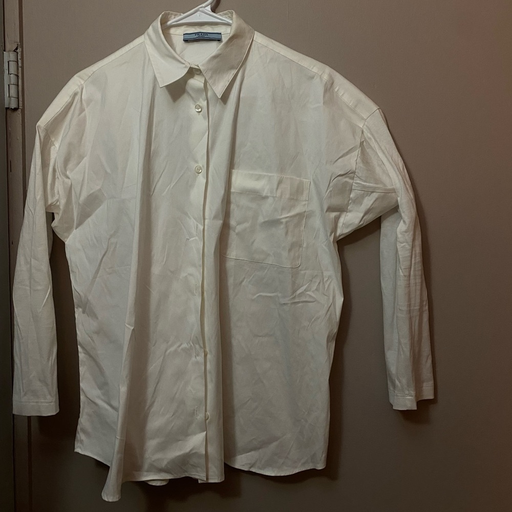 Prada Button Down Long Sleeve Top - image 1